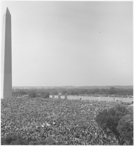 Some 250,000 people attended the March on Washington on Aug. 28, 1963. U.S. National Archives and Records Administration 