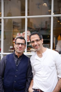 Chefs and cookbook authors Sami Tamimi, left, and Yotam Ottolenghi unite people through food.  Photo by Richard Learoyd © 2013