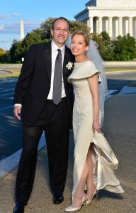 Olga Zhivov and Carl Chapman on their wedding day in 2012. Mark Reinertson Photography