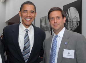 Nathan Diament — director of the Advocacy Center of the Union of Orthodox Jewish Congregations of America, posing here with President Obama  — believes that the Little Sisters of the Poor’s suit constitutes “a serious issue for religious liberty.” File photo