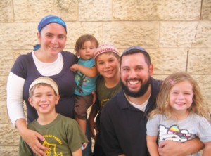 Uri Topolosky and his family in Israel. File photo