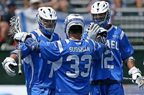 Israeli forward Ari Sussman scored five goals and had three assists in Israel's 19-4 defeat of Sweden on July 11.