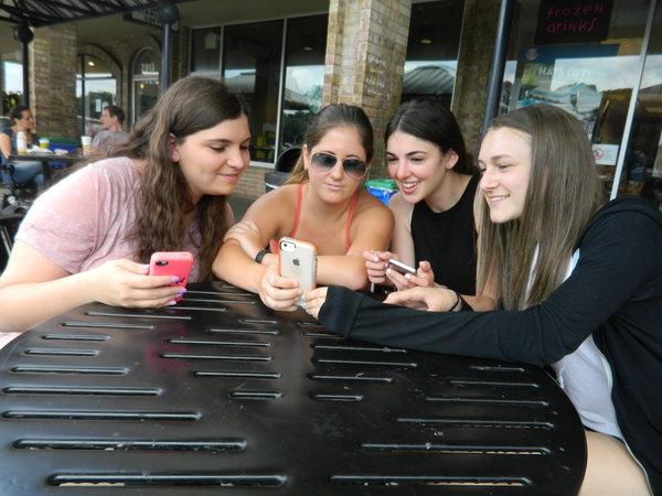 Friends and foodies: Sydney Burger, from left, Jill Kushner, Jessie Gloger and Marci Weiss run the Instagram account foodporndaily1, which has 4,400 followers. 