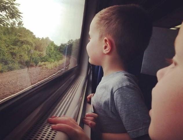Riding the rails.Amtrak photo via Facebook