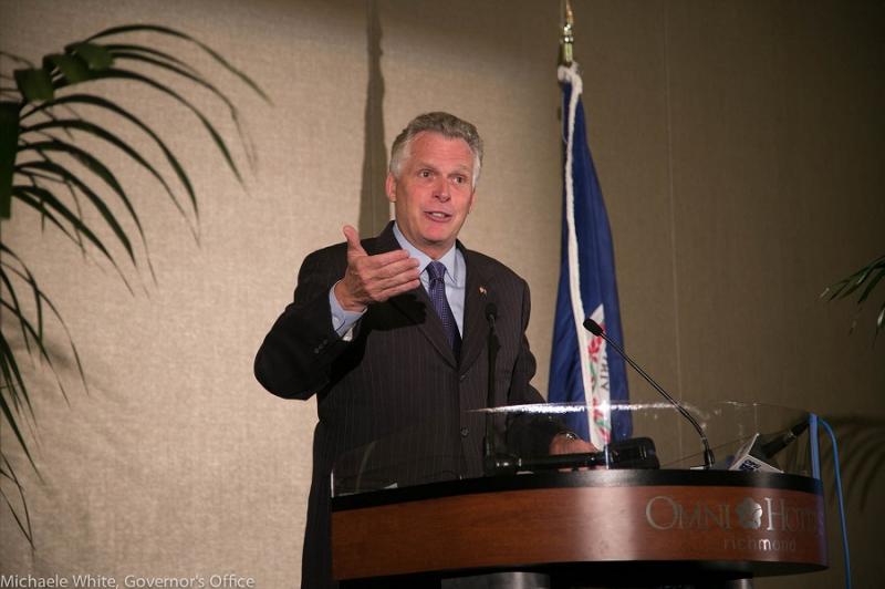 Virginia Governor Terry McAuliffe  Michaele White, Governor’s Office via Flickr