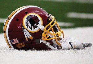 June 3, 2015: A Washington Redskins helmet on display during a Washington Redskins OTA workout at Redskins Park in Ashburn, Virginia.  (Newscom TagID: iconphotosfour210785.jpg) [Photo via Newscom]