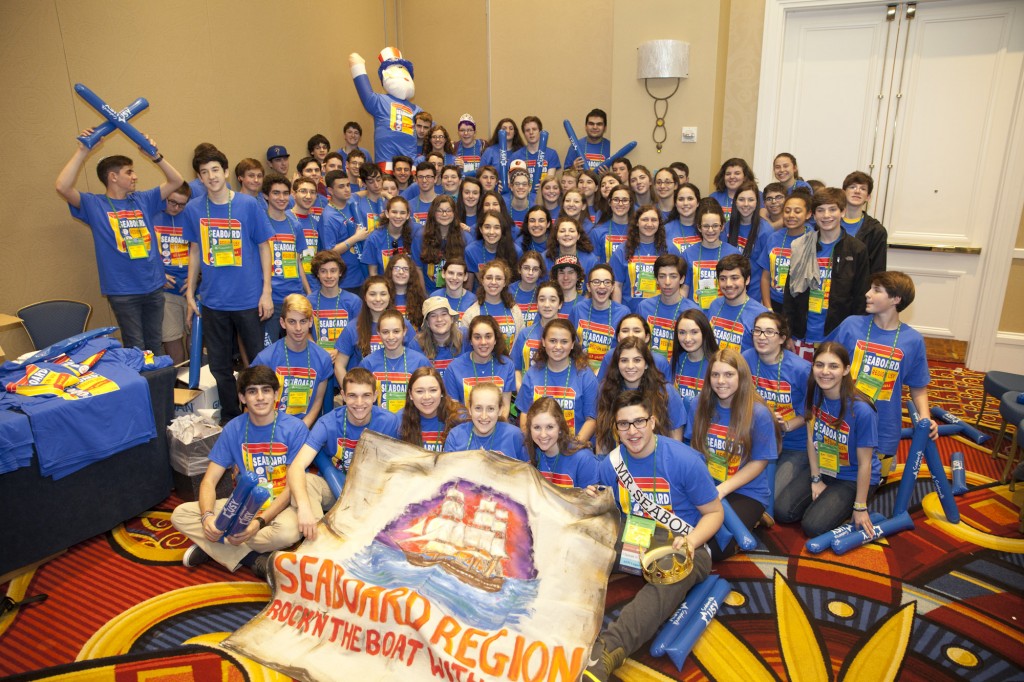 The Seaboard USY delegation gathers at USY’s international convention held in Baltimore Dec. 27-31.Photo by Jackson Krule