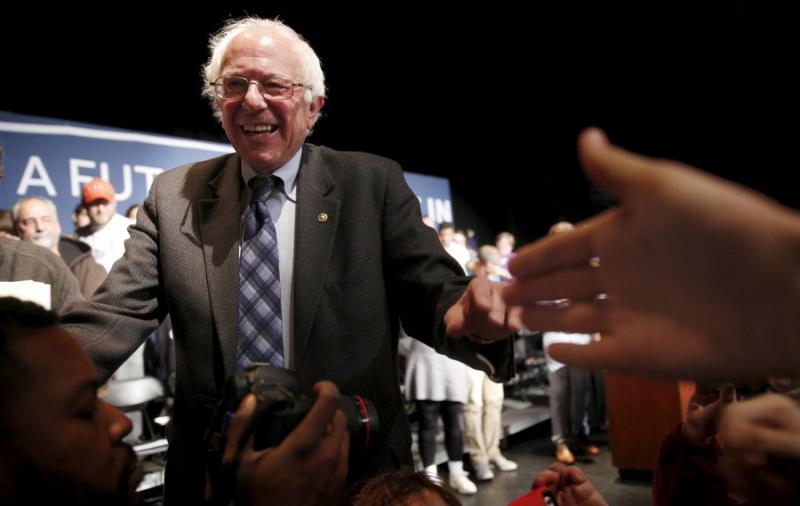 emocratic presidential candidate Sen. Bernie Sanders, campaigning recently in Iowa, is riding a wave of millennial support. Photo: REUTERS/Scott Morgan