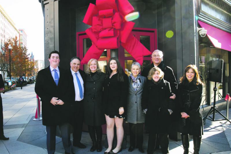 Members of the Rosenheim family and an official from Golden Triangle pose in front of the expanded Tiny Jewel Box.  Members of the Rosenheim family and an official from Golden Triangle pose in front of the expanded Tiny Jewel Box.Members of the Rosenheim family and an official from Golden Triangle pose in front of the expanded Tiny Jewel Box. Photo by Moshe Zusman Photography