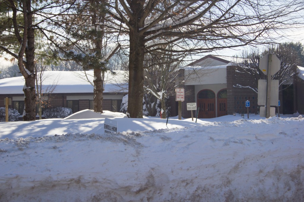 Congregation Beth Emeth in Herndon called it a snow day on Jan. 28 after the Blizzard of 2016 buried the Washington area in more than two feet of snow. Photo by Susan Berger 