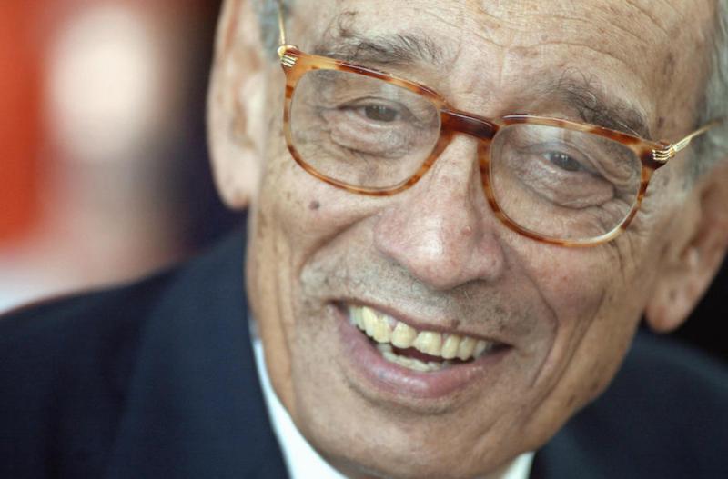 Former United Nations Secretary General Boutros Boutros-Ghali appearing at an Egyptian-European Book fair held outside the Arab World Institute in Paris in 2003.Via JTA 