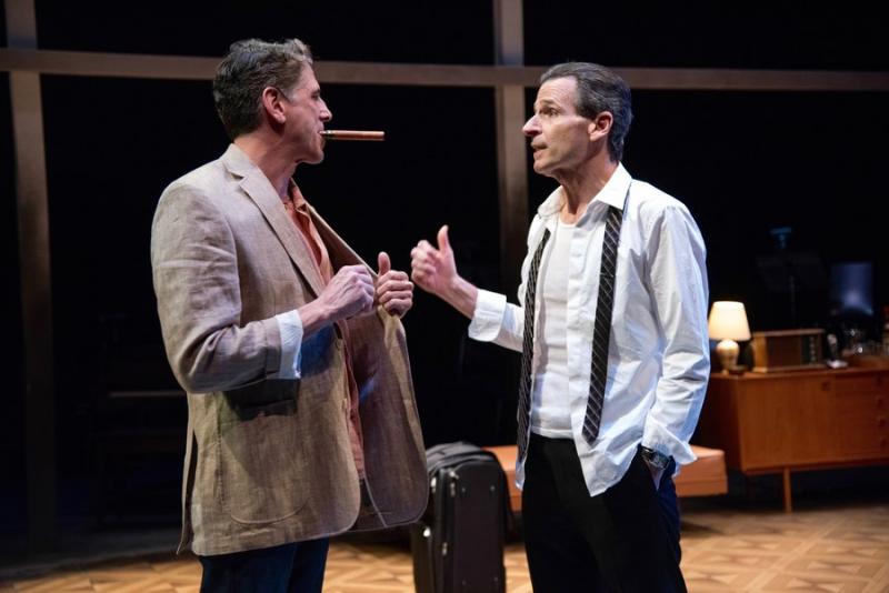 James Whalen, left, as Freddie and Paul Morella as Joel in After the War at Mosaic Theater Company of DC. Photo by Stan Barouh