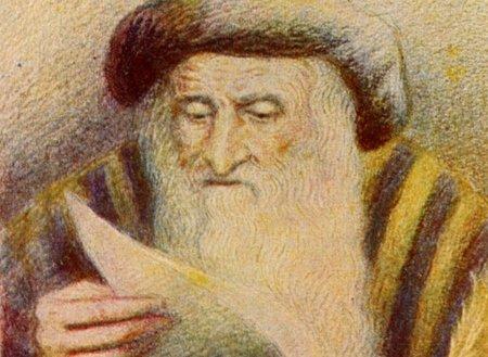 Traditional depiction of Rabbi Shlomo Yitzchaki (Rashi). via Olive Seedlings blog