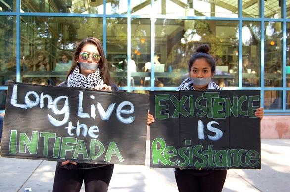 Protesters at UC Davis during the 2015 “Day of Action.”Photo Via ADL