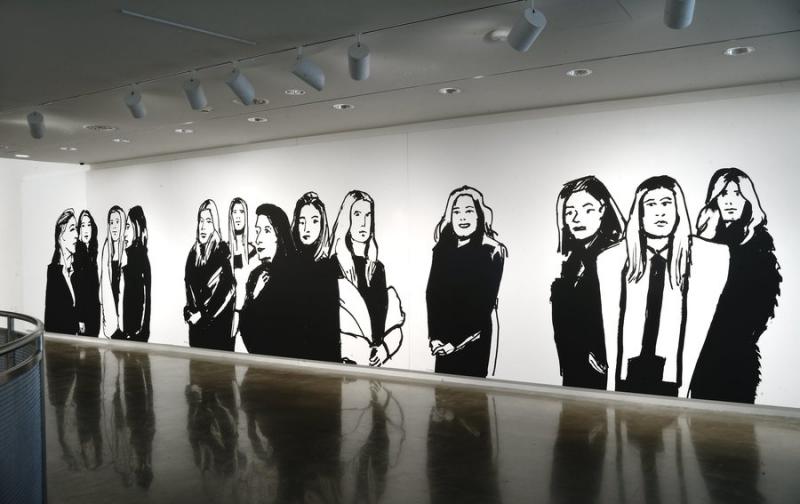 The exhibit “Alex Katz: Black and White” will be on display at the American University Museum through Dec. 18. Photos by Gregory Staley
