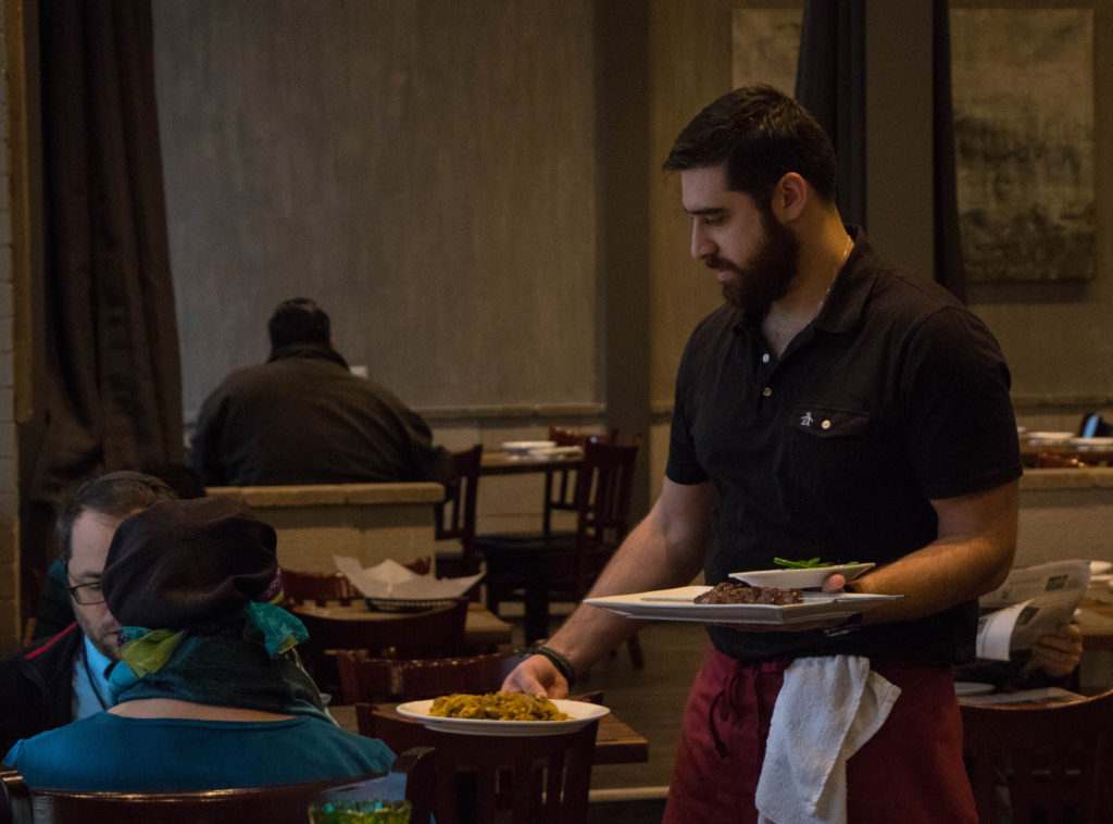 Al Ha’esh owner Gideon Sasson hopes to hope his restaurant to the public on Jan. 15. Photo by Justin Katz