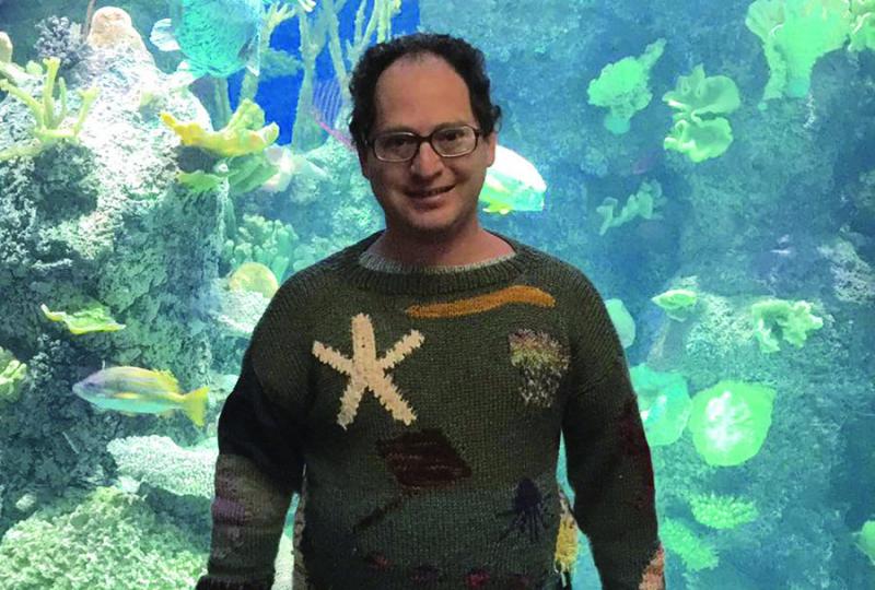 Sam Barsky’s sweaters went viral after someone posted them on the website Imgur. Photo by Daniel Nozick