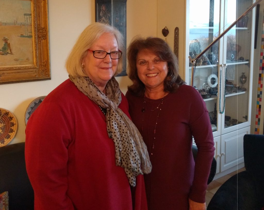 Louise Lawrence-Israëls, left, recently handed off leadership of the Remember a Child program to Barbara Brandys.